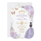 Princesse d'argent violet Quinceañera Butterfly Pr