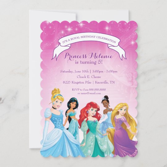 Invitation Princesse Disney Anniversaire Zazzle Ca