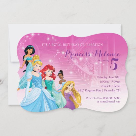 Invitation Princesse Disney Anniversaire Zazzle Ca