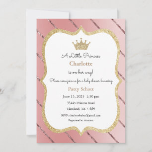 Invitation Princesse, Invitation Baby Shower