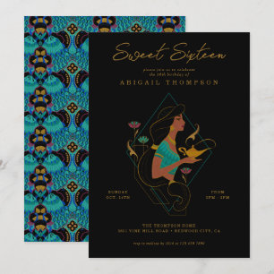 Invitation Princesse Jasmine Sweet 16 anniversaire