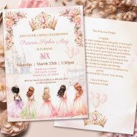 Princesse Promdge Couronne rose Floral Girl Annive
