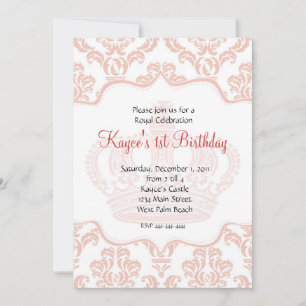 Invitation Princesse Rose  Damas