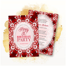 Princesse Rouge Fractale Dentelle Flirty 30 Fête d
