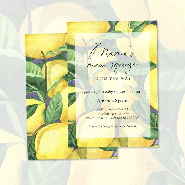 Invitation principale de Squeeze de Mama Baby show (Créateur téléchargé)
