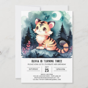 Invitation Printable Sweet Tiger Anniversaire