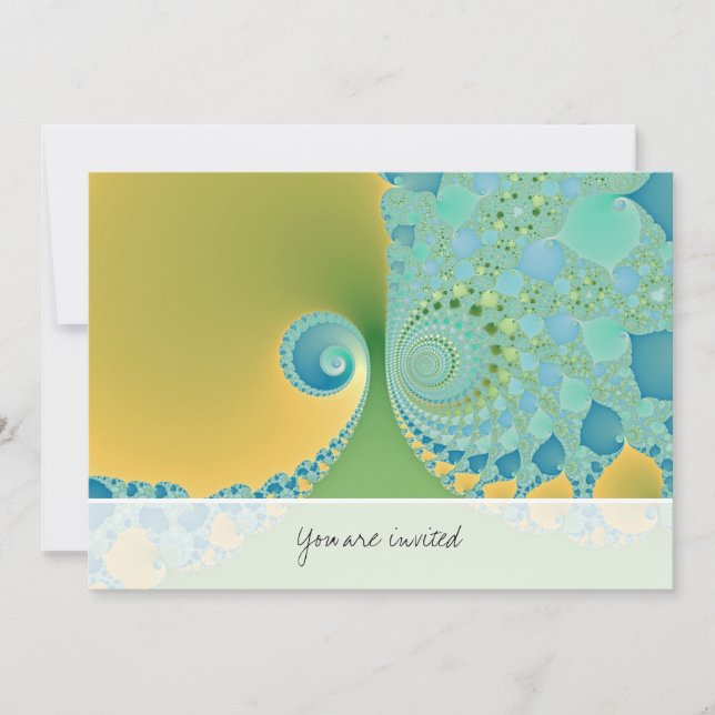 Invitation Printemps Arrives - Art Fractal (Devant)