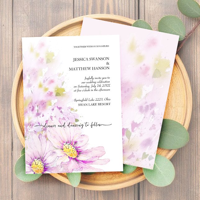 Invitation Printemps coloré Été Floral Boho Garden (Créateur téléchargé)
