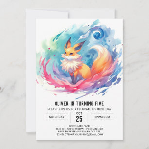 Invitation Printemps de renard bohème