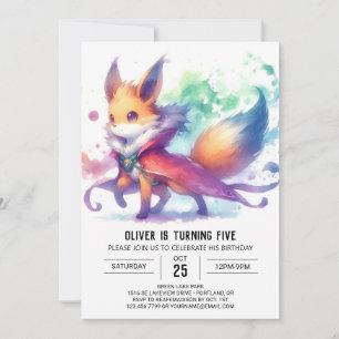 Invitation Printemps de renard bohème