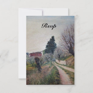 Invitation PRINTEMPS LE PLUS TÔT EN Toscane rsvp