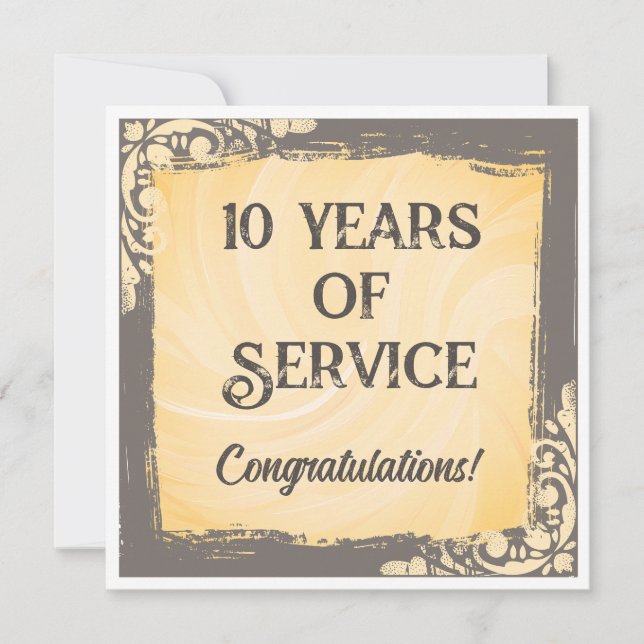 Invitation Prix de reconnaissance de l'anniversaire de l'empl (Devant)