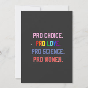 Invitation Pro-Choice Pro-Life Pro-Science Pro-Femmes