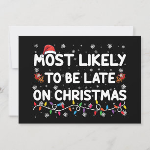 Invitation Probablement En Retard Sur Le Pyjama De Noël