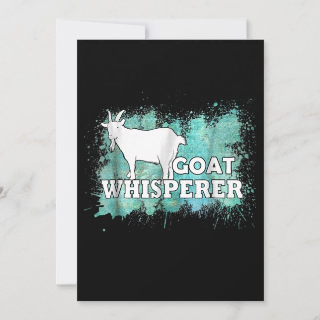 Invitation Producteur de chèvres Whisperer (Devant)