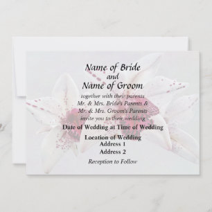 Invitation Produits de mariage Cymbidium Baltic Dew Freckle F