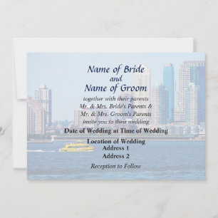 Invitation Produits de mariage NY - NY Water Taxi