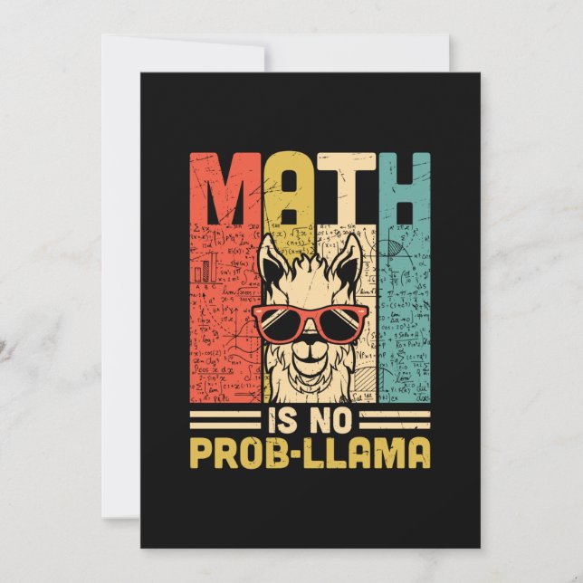 Invitation Prof de maths Les maths ne sont pas un problème (Devant)