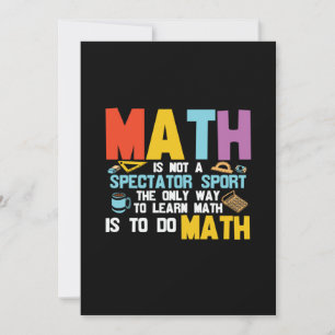 Invitation Prof de maths Les maths ne sont pas un sport de sp
