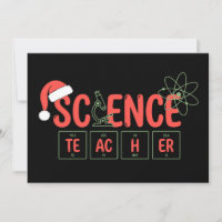 Professeur de science Noël tableau périodique Atom