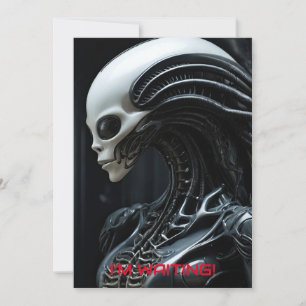 Invitation Profil d'Alien spatial