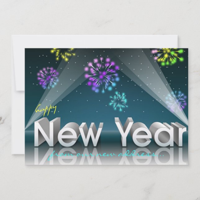 Invitation Projecteurs de nouvelle année (Devant)