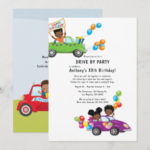 Invitation Promenade Amusante Par Birthday Boy Party