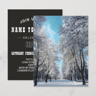 Invitation promenade d'hiver dans le parc