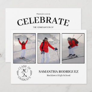 Invitation Promotion de diplômés de 3e Photo Fête de remise d