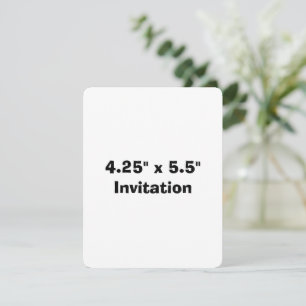 Invitation Promotion Simple de Marque Arrondi 4,25" x 5,5" 