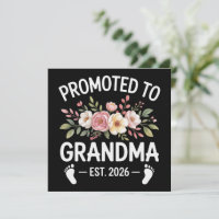 Promue grand-mère 2026 Première fois Nana Floral
