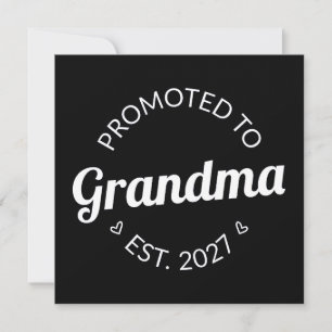 Invitation Promue Grand-mère dès 2027 Nouvelle Mamie Je