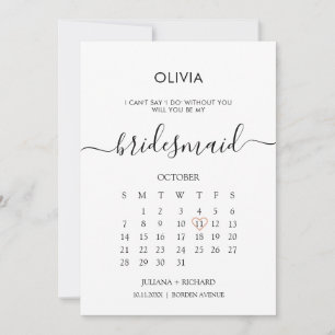 Invitation Proposition d'aide-ménagère du calendrier de scrip