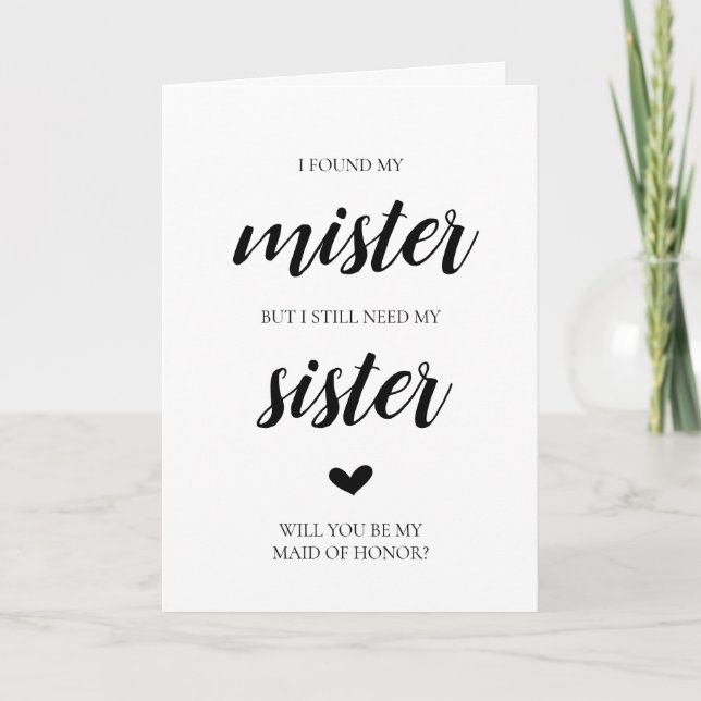 Invitation Proposition de Bridesmaid (Devant)