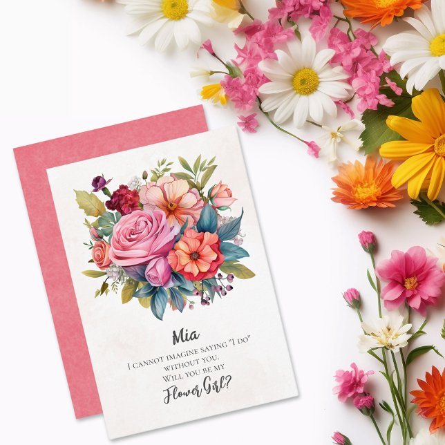 Invitation Proposition de Fleurs florales vibrantes (Créateur téléchargé)