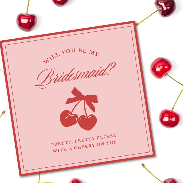 Invitation Proposition de la domestique Coquette Cherry & Bow (Créateur téléchargé)