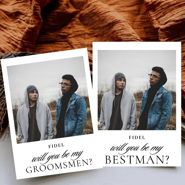Invitation Proposition de mariage du meilleur témoin avec pho (Créateur téléchargé)