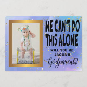 Invitation Proposition de parrainage photo aquarelle moderne