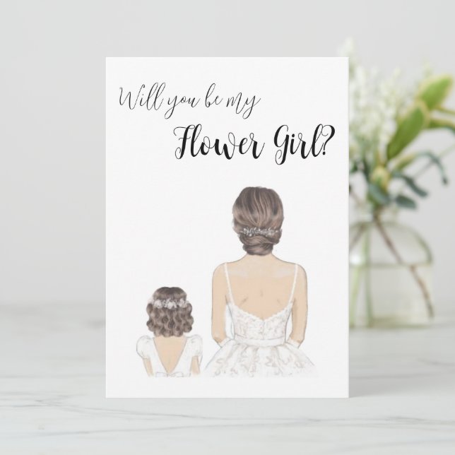 Invitation Proposition Flower Girl (Debout devant)