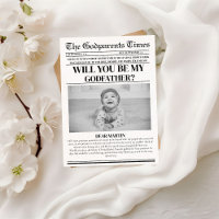 Proposition moderne Godparent Journal Baptême