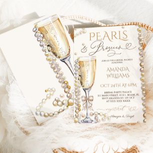 Invitation Prosecco Champagne Boho Elegant Fête des mariées