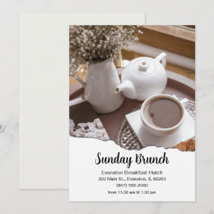 Invitation prospectus du restaurant brunch