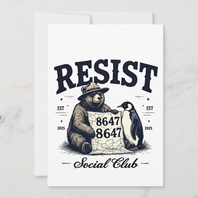 Invitation Protéger le parc national anti-Trump 8647 contre l (Devant)