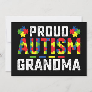 Invitation Proud Autism Grandma Awareness Autistic Family