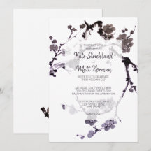 Prunier en fleurs sumie encre