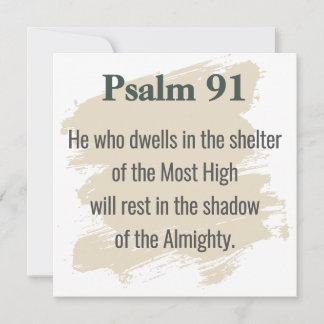 Invitation Psalm 91 Scripture Card – Print or Download
