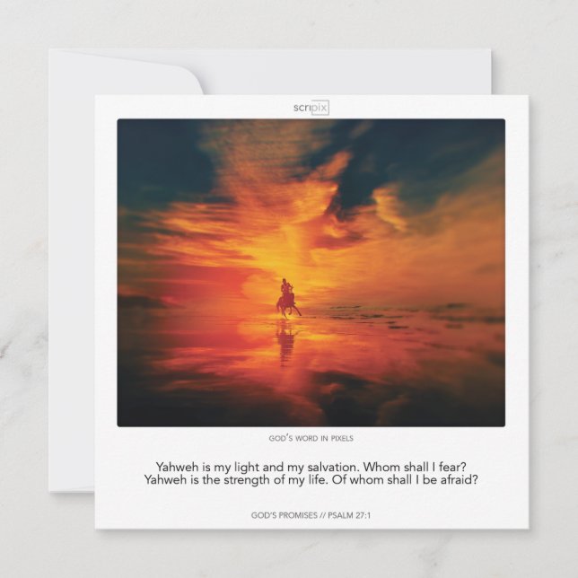 Invitation Psaume 27:1 GOD'S PROMISES SCRIPIX (Devant)