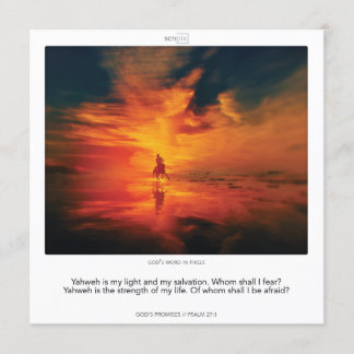 Invitation Psaume 27:1 LES PROMESSES DE DIEU SCRIPIX