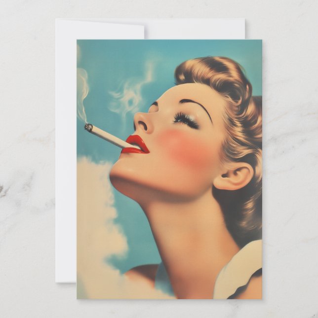 Invitation Publicité vintage pour le glamour (Devant)