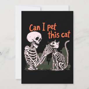 Invitation Puis-Je Animer Ce Chat ? Conception pour Amoureux